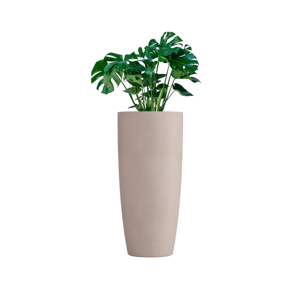 Кашпо CONCRETIKA CONUS COCOA D60H130