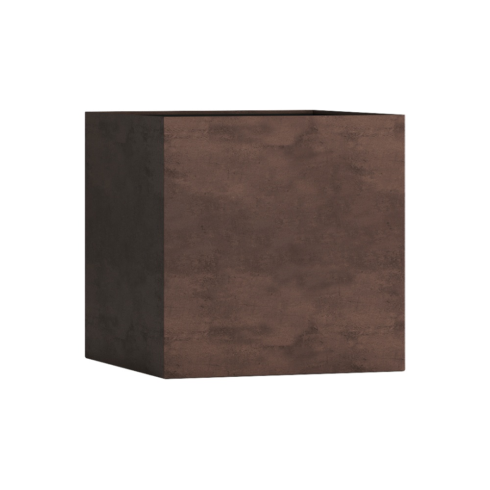 Кашпо CONCRETIKA CUBE COFFEE 40x40x40