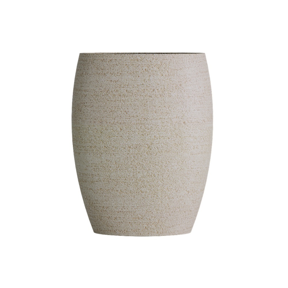Кашпо CONCRETIKA OVAL EROSIA YELLOW D45H66