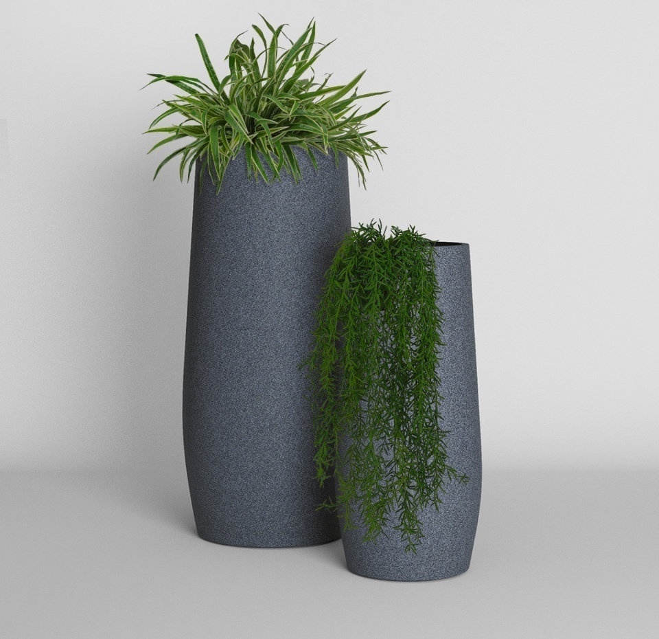 Кашпо CONCRETIKA MODA BASALT D38H100
