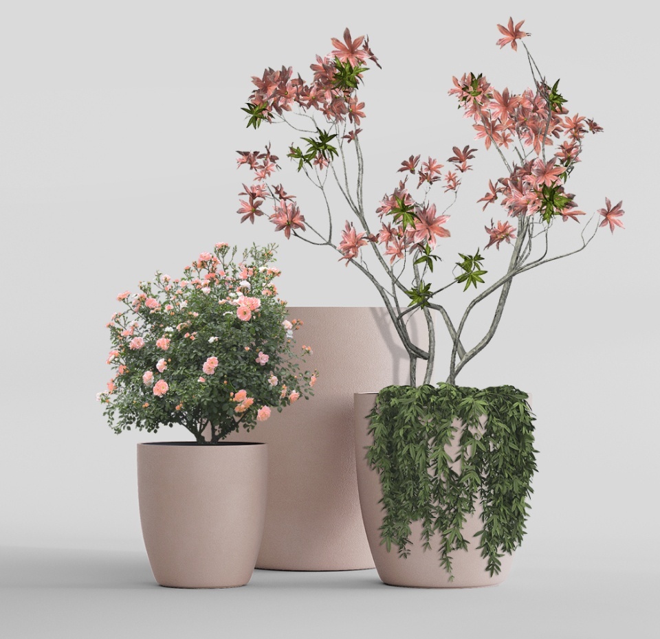 Кашпо CONCRETIKA VASE 3 COCOA D50H55