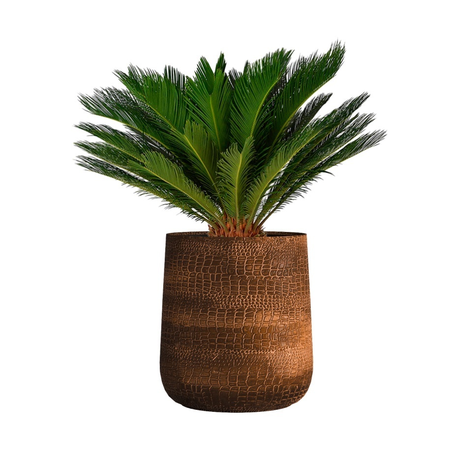 Кашпо CONCRETIKA CONE CAYMAN BROWN D50H54