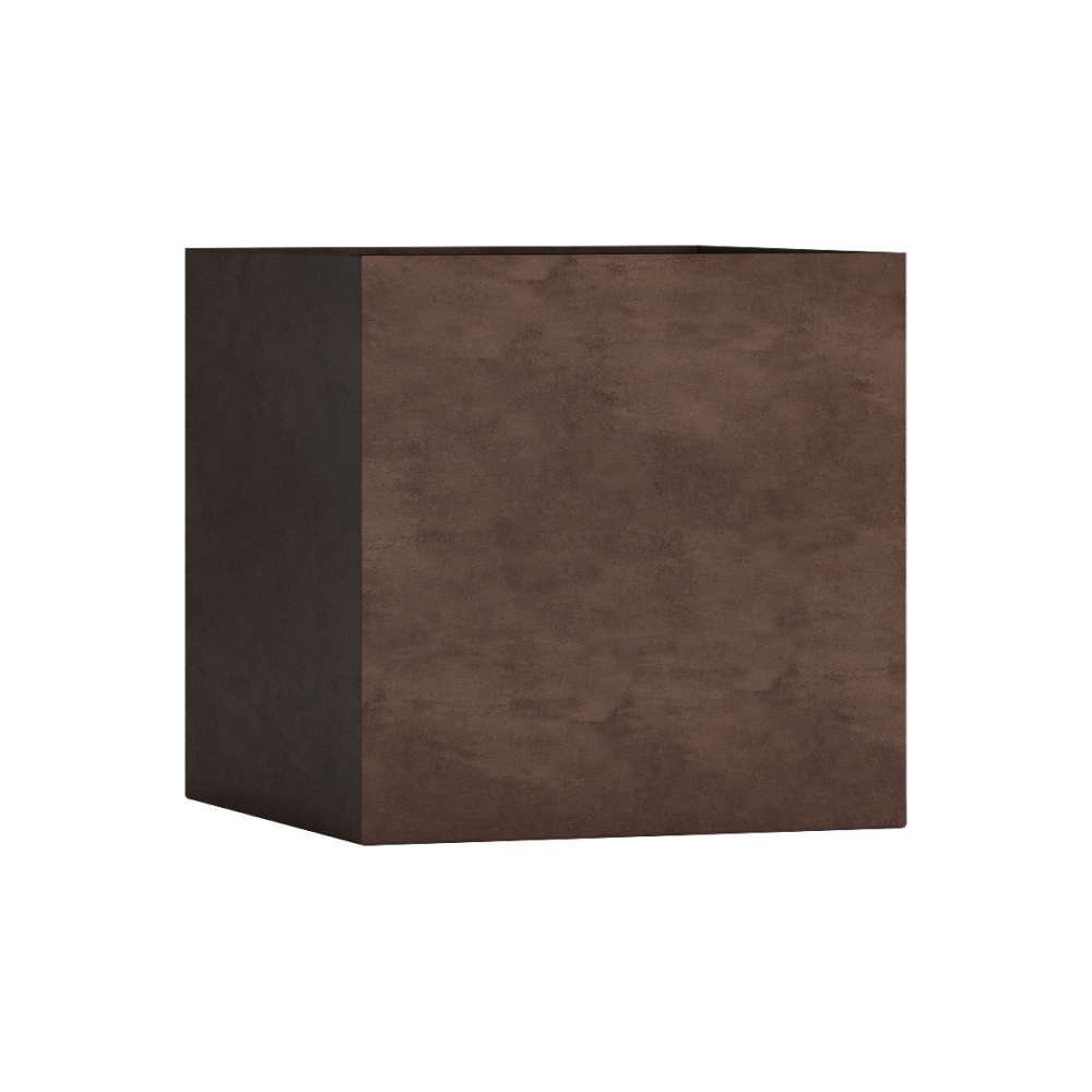 Кашпо CONCRETIKA CUBE COFFEE 90x90x90