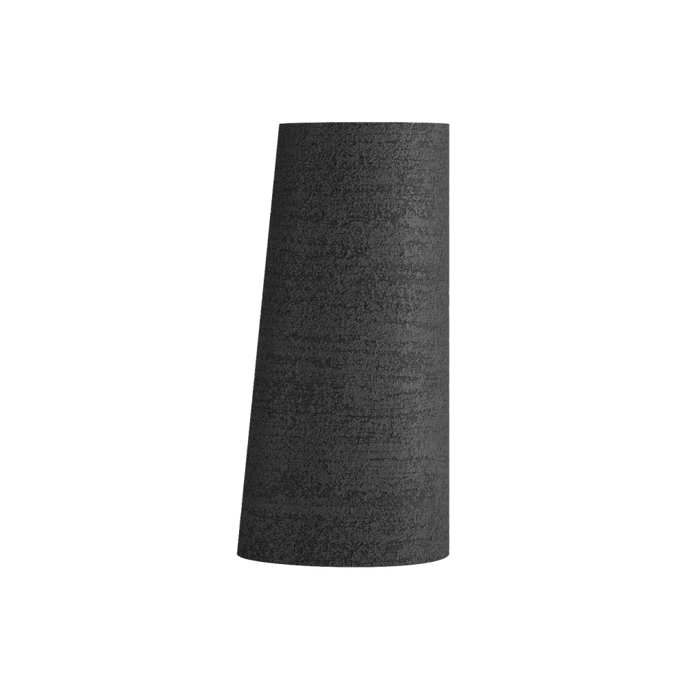 Кашпо CONCRETIKA DUET EROSIA BLACK D41H104