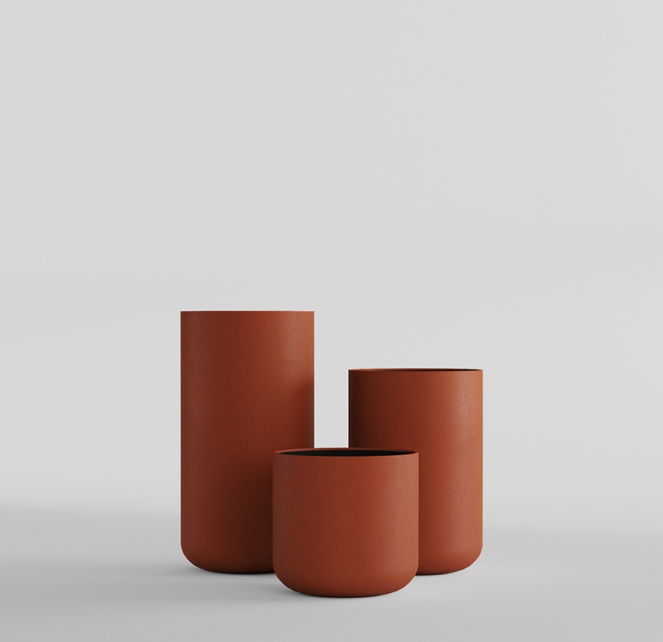 Кашпо CONCRETIKA TOPPER TERRACOTTA D40H40