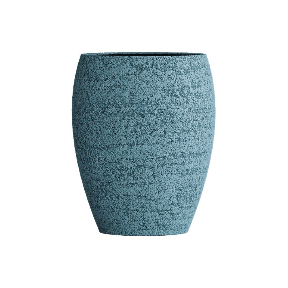 Кашпо CONCRETIKA OVAL EROSIA BLUE D30H41