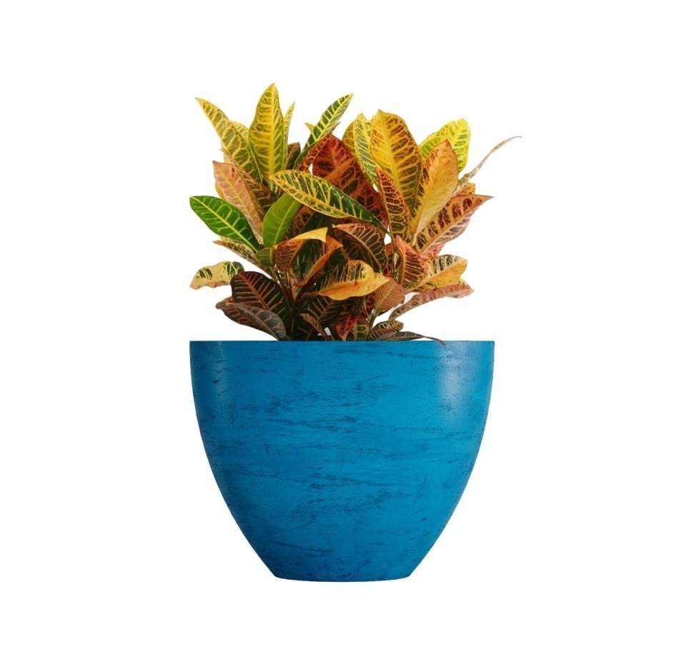 Кашпо CONCRETIKA UPON COBALT BLUE D65H55