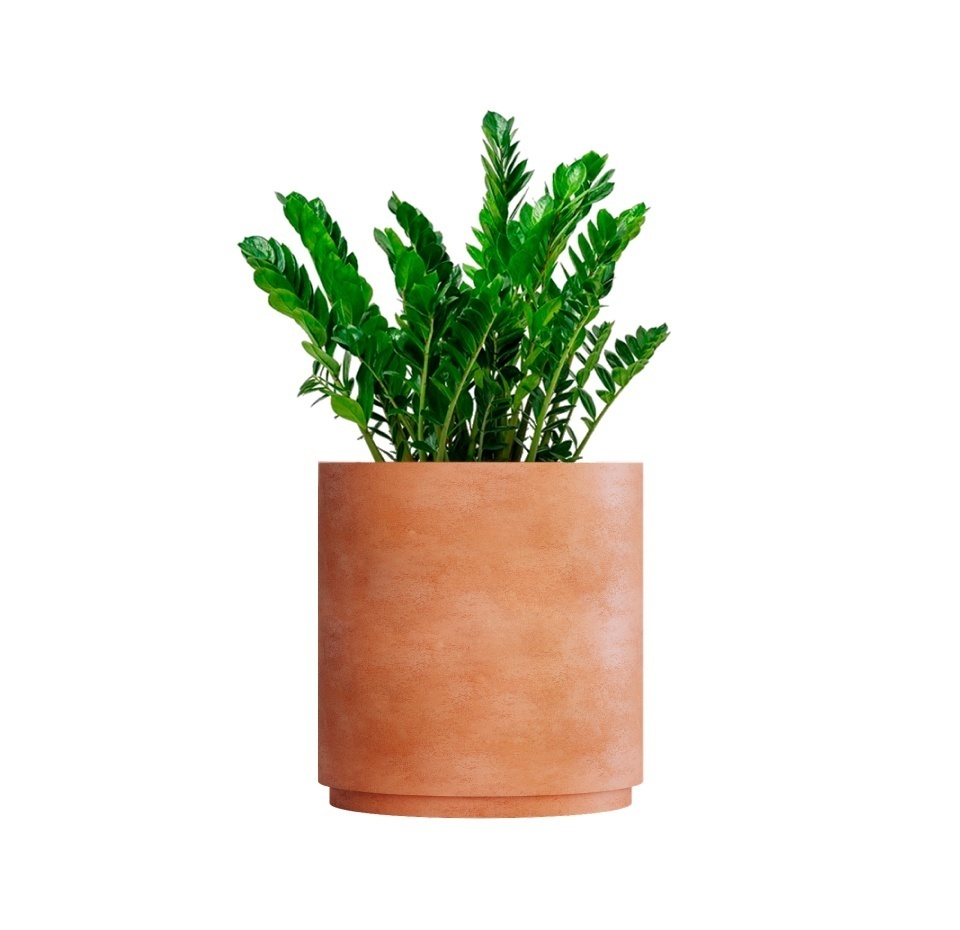 Кашпо CONCRETIKA CYLINDER XL RED CLAY D70H80