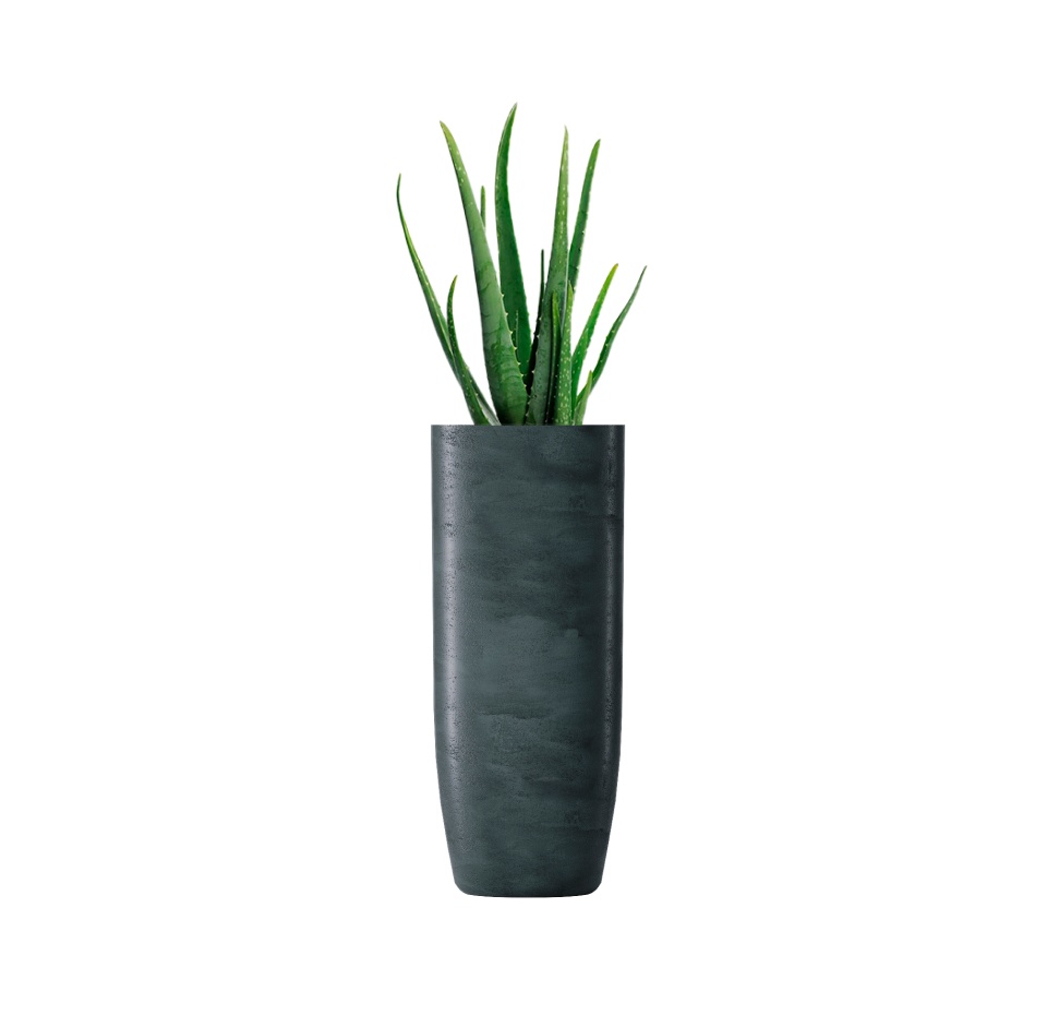 Кашпо CONCRETIKA YAR OCEAN GREEN D40H87