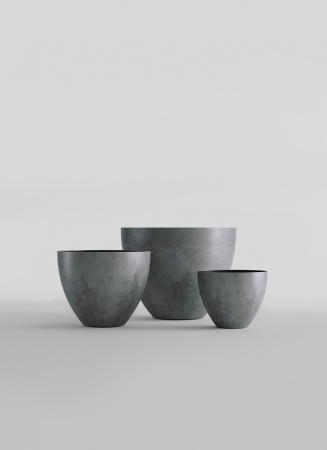 Кашпо CONCRETIKA UPON SMOKEY BLUE D45H35