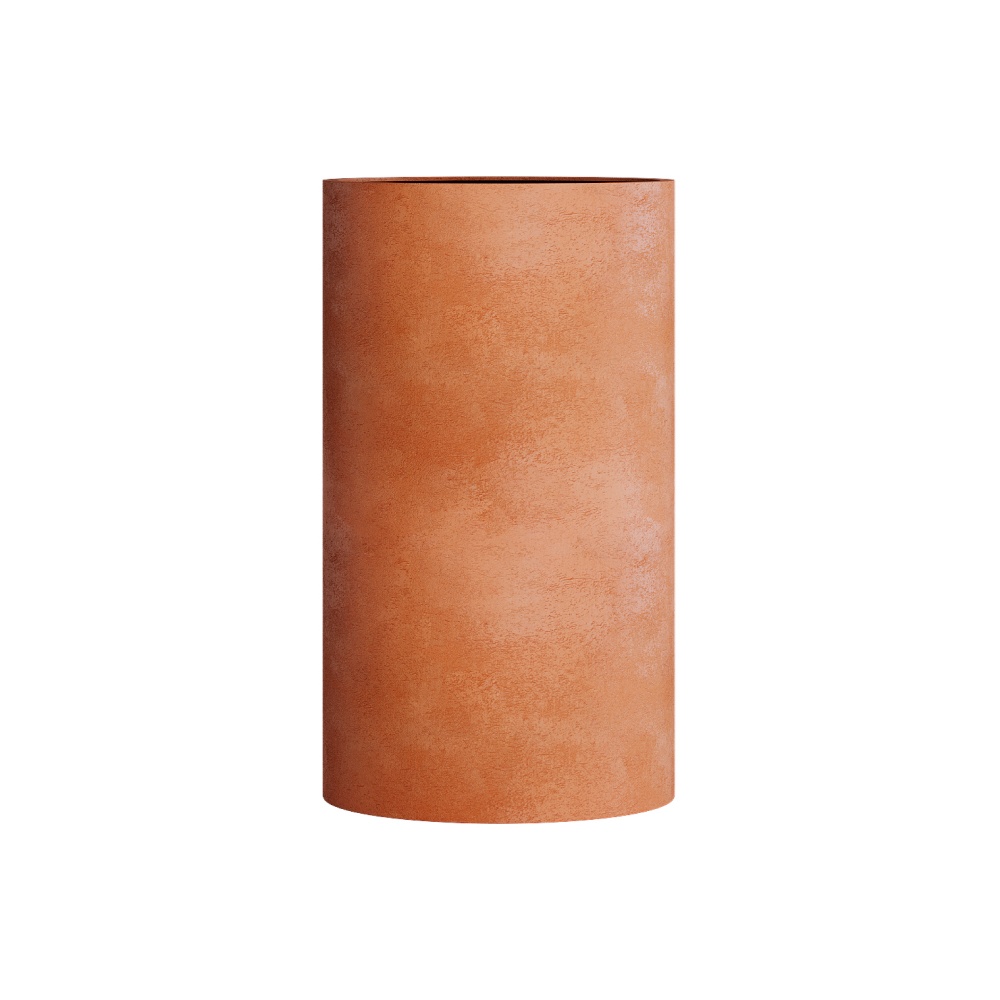 Кашпо CONCRETIKA CYLINDER RED CLAY D45H80