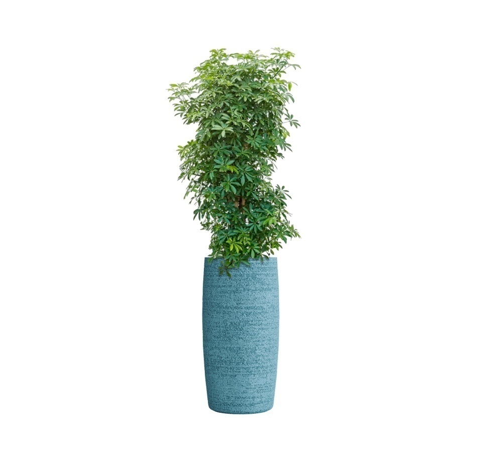Кашпо CONCRETIKA CIGAR EROSIA BLUE D37H78