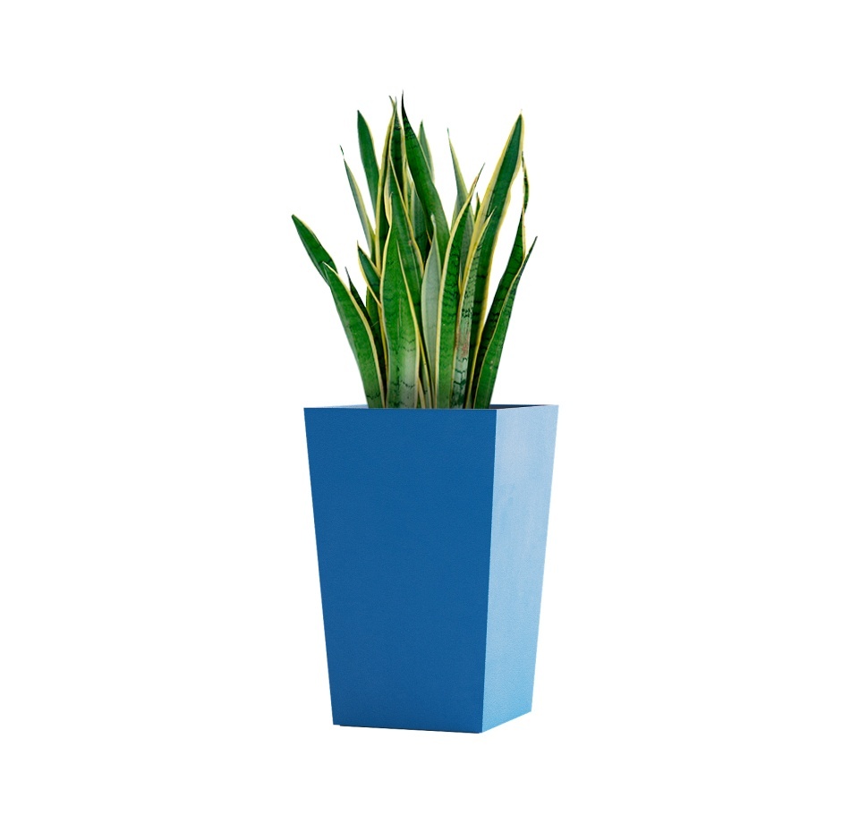 Кашпо CONCRETIKA CONIC DARK BLUE 40x40x70