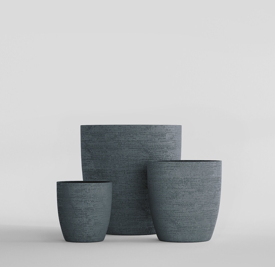 Кашпо CONCRETIKA VASE 3 EROSIA GREY D50H55
