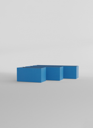 Кашпо CONCRETIKA BALCONY DARK BLUE 80x20x20