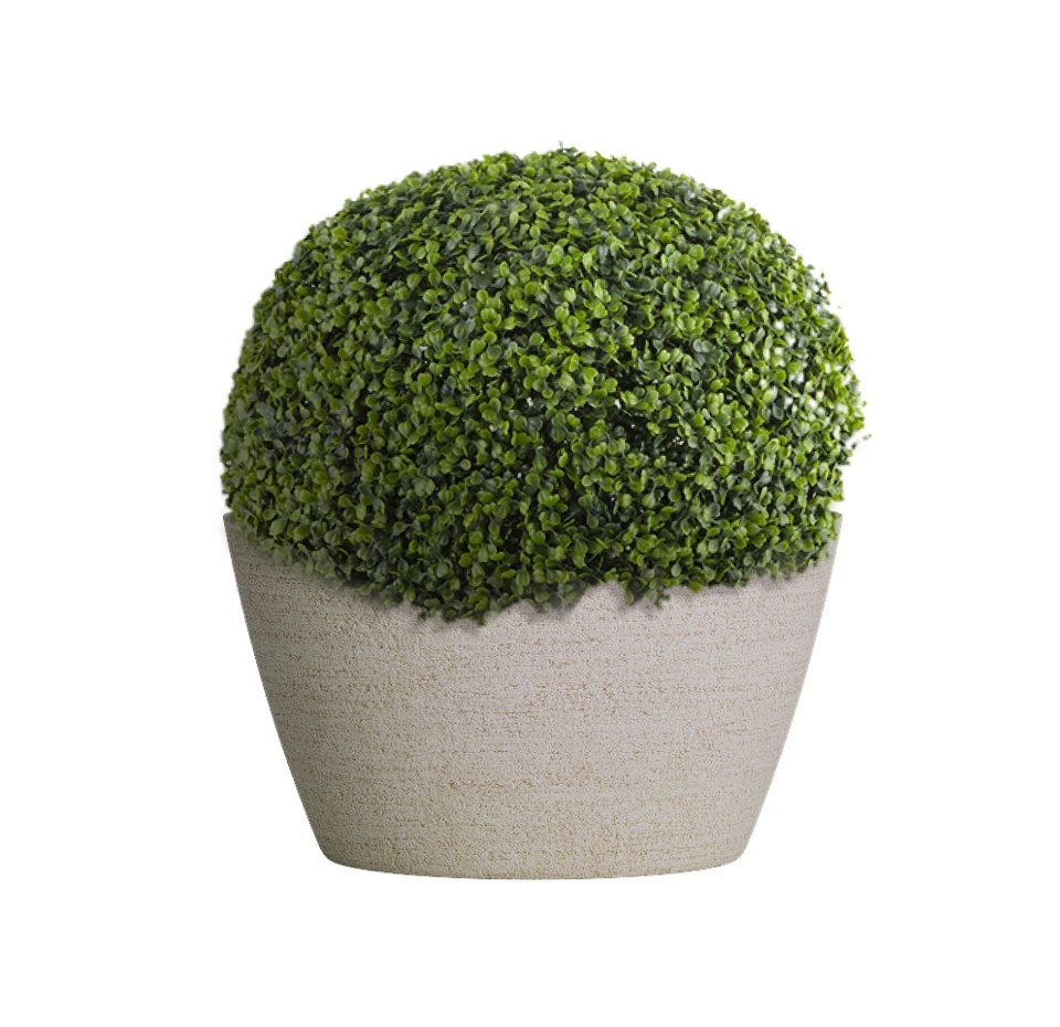 Кашпо CONCRETIKA BOWL EROSIA YELLOW D65H36