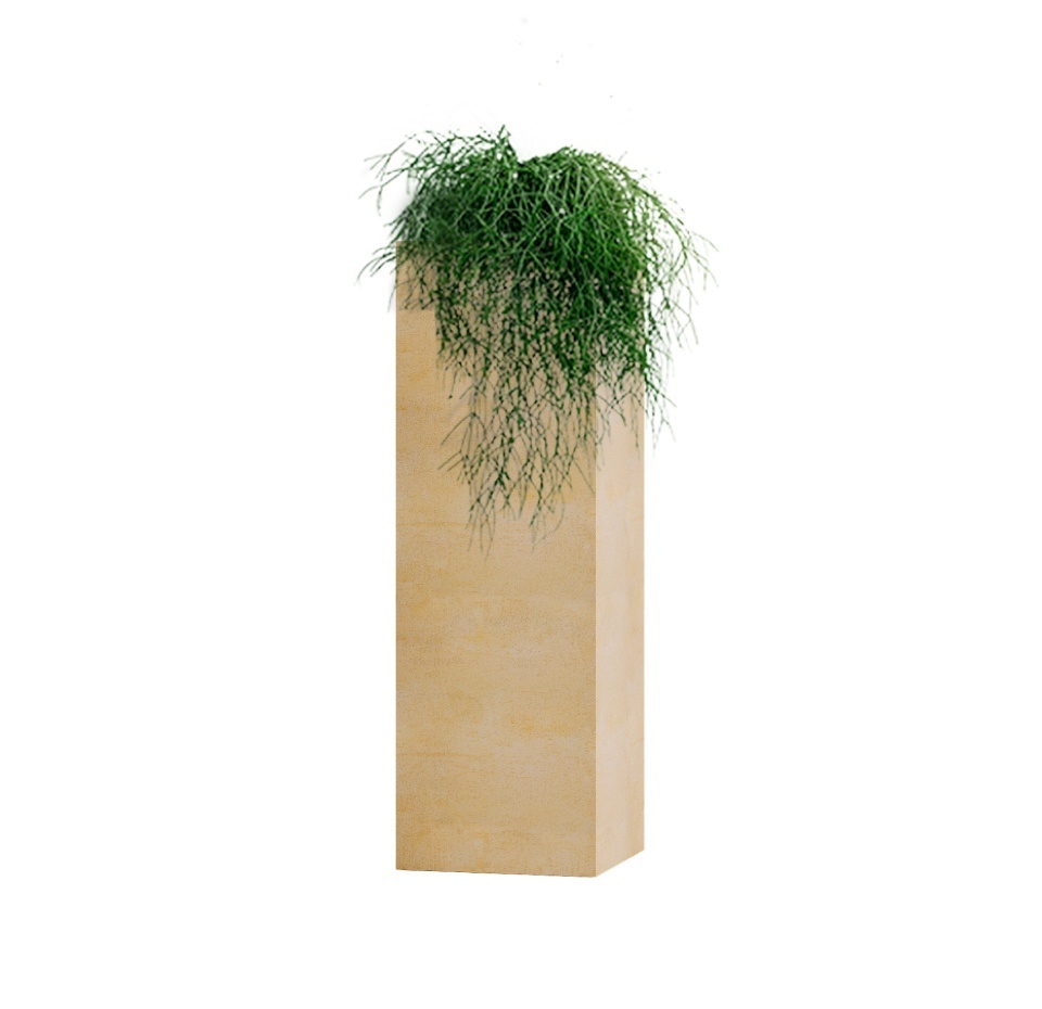 Кашпо CONCRETIKA COLONNA LEMON 30x30x90