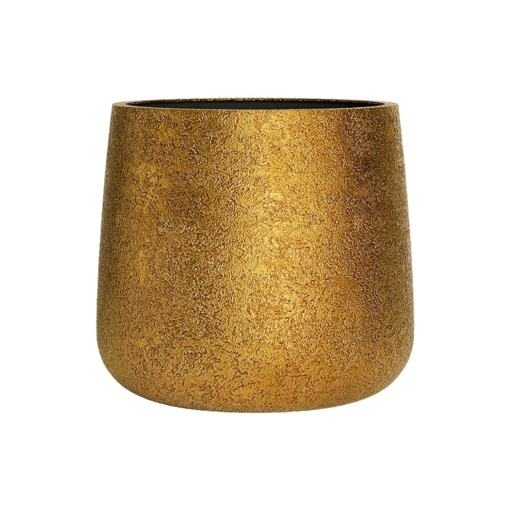 Кашпо CONCRETIKA CONE RICH GOLD D24H26