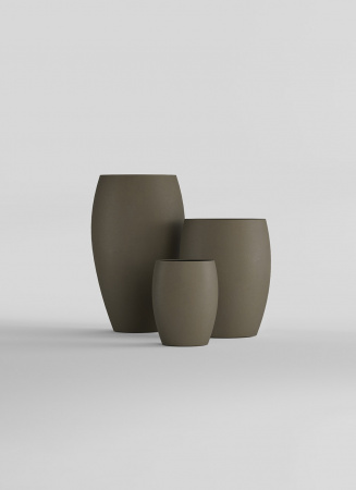Кашпо CONCRETIKA OVAL OLIVE D30H41