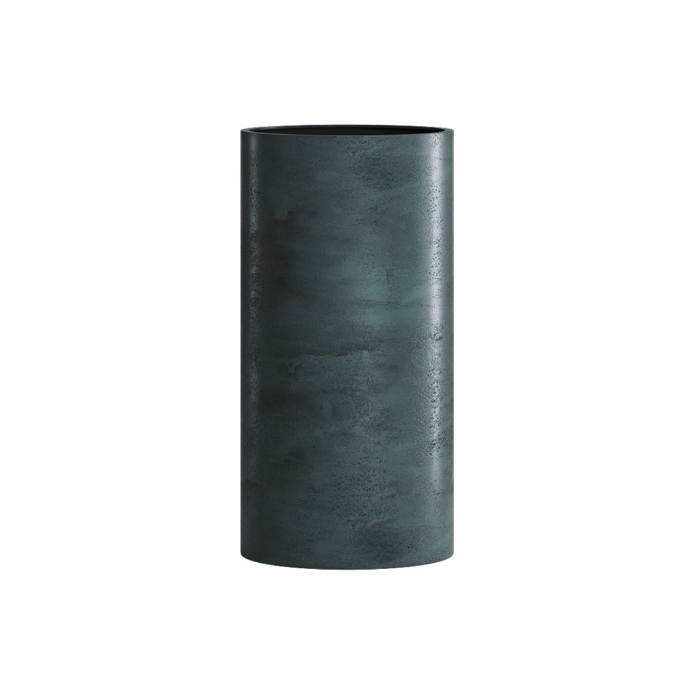 Кашпо CONCRETIKA CYLINDER OCEAN GREEN D30H60