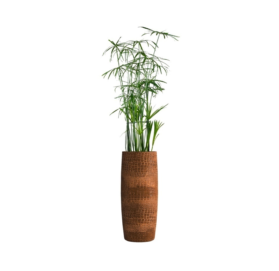 Кашпо CONCRETIKA CIGAR CAYMAN BROWN D27H70