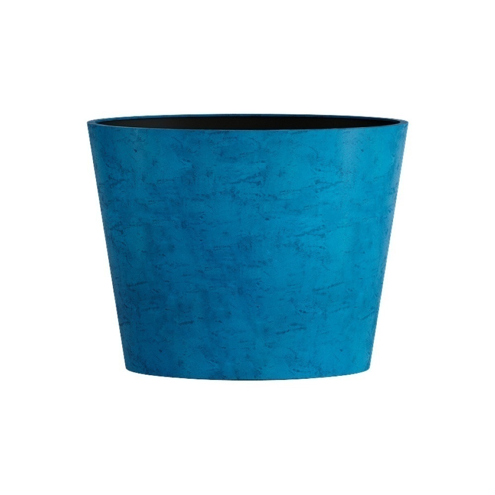 Кашпо CONCRETIKA CRATER COBALT BLUE D60H50