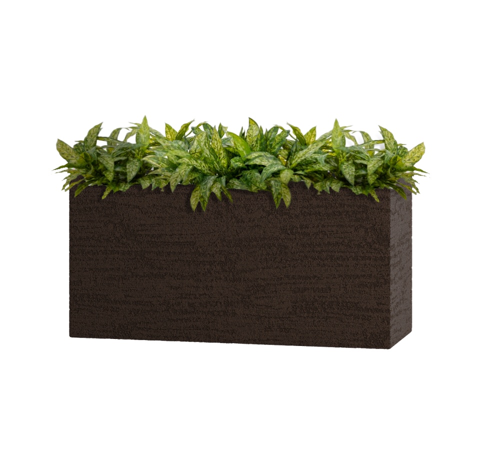 Кашпо CONCRETIKA DIVIDER EROSIA BROWN 100x40x50
