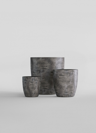 Кашпо CONCRETIKA VASE 3 CONCRETE GREY DARK D75H82