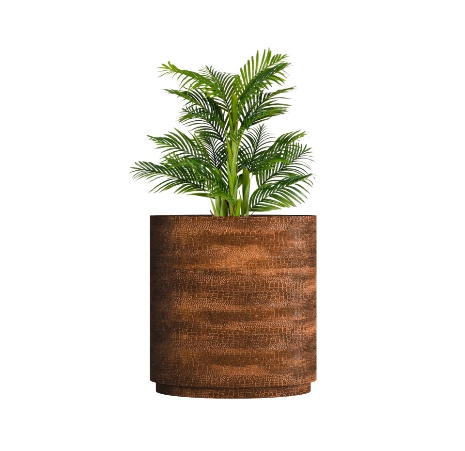 Кашпо CONCRETIKA CYLINDER XL CAYMAN BROWN D100H105