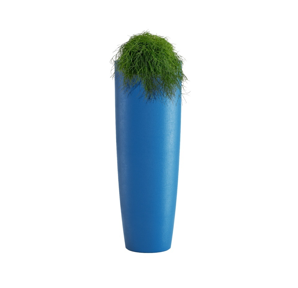 Кашпо CONCRETIKA CONUS DARK BLUE D60H170