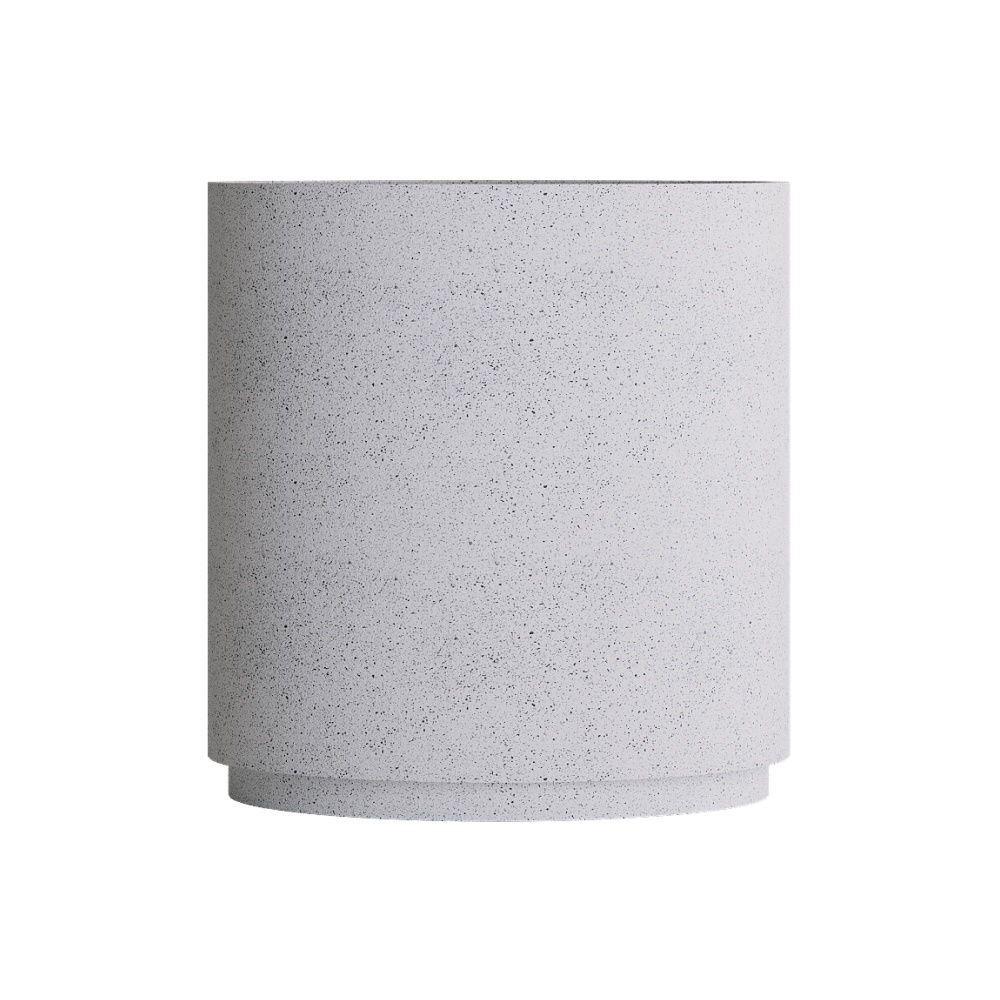 Кашпо CONCRETIKA CYLINDER XL EGG WHITE D80H85