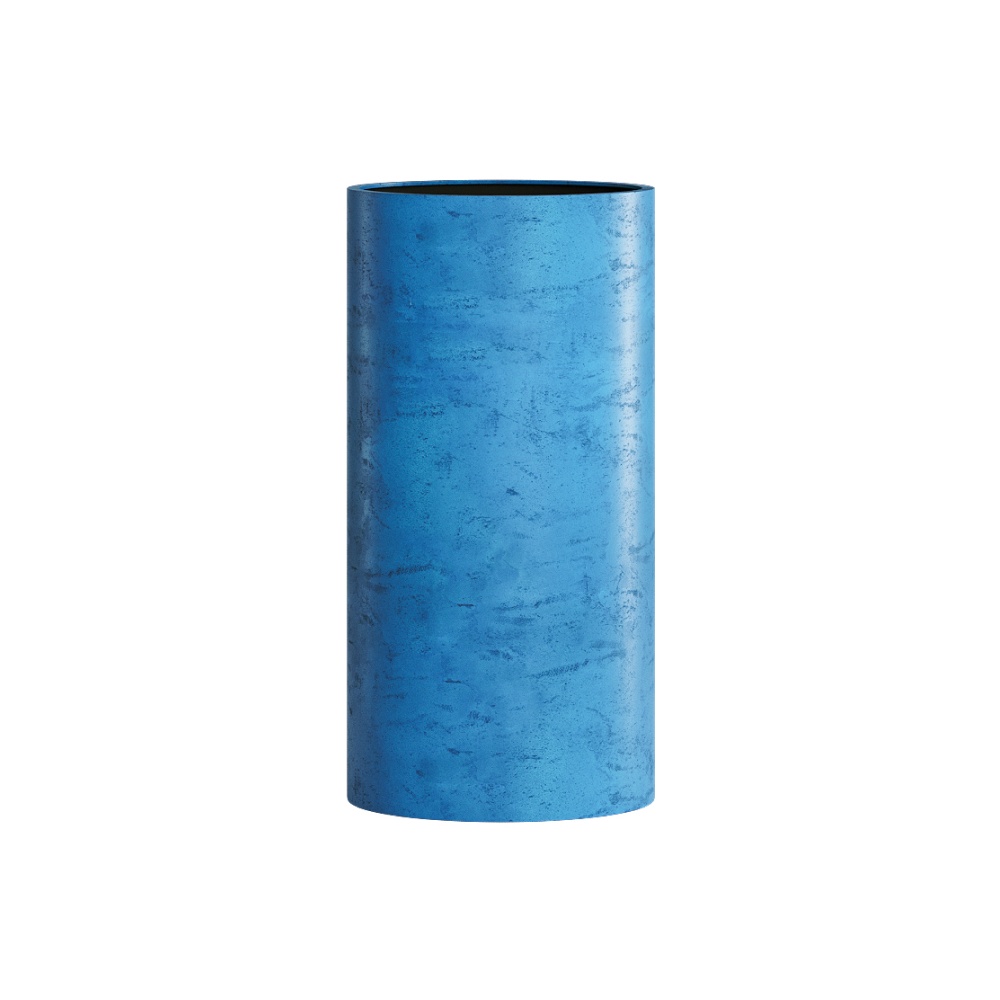 Кашпо CONCRETIKA CYLINDER COBALT BLUE D40H80