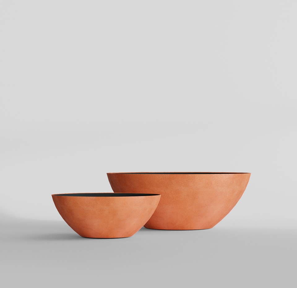 Кашпо CONCRETIKA BONSAY RED CLAY D79H30