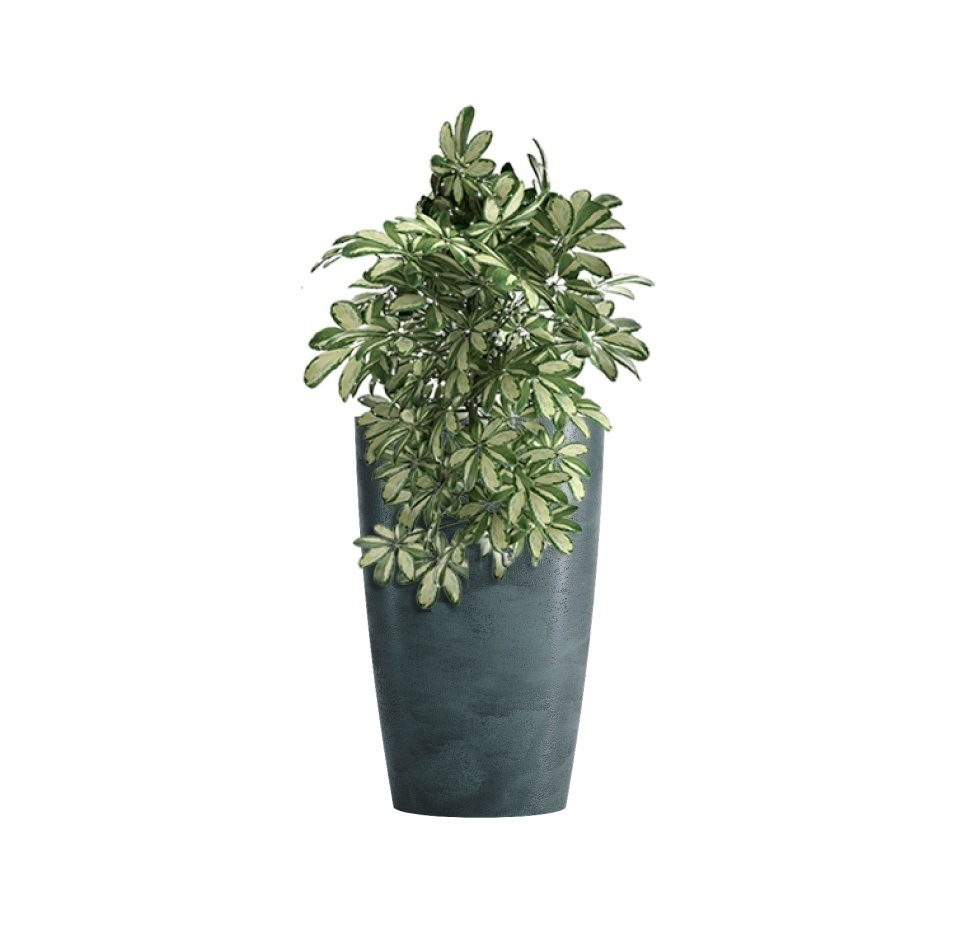 Кашпо CONCRETIKA CONUS OCEAN GREEN D39H60