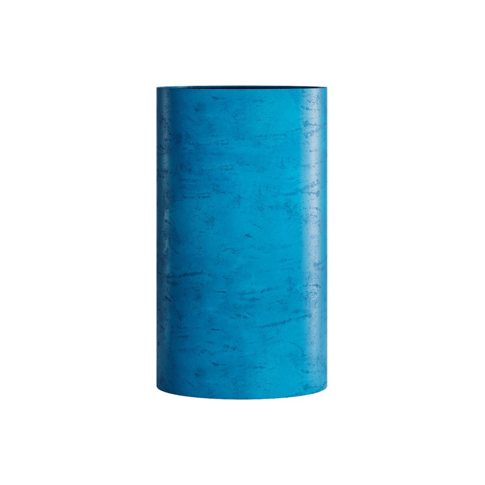 Кашпо CONCRETIKA CYLINDER COBALT BLUE D45H80