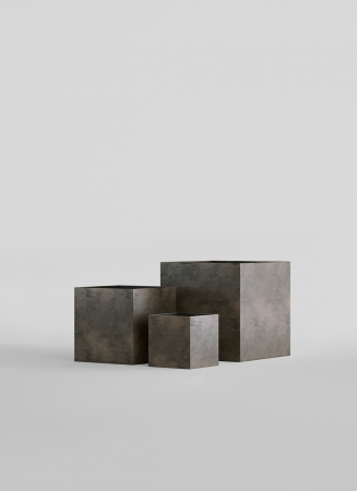 Кашпо CONCRETIKA CUBE BREZENT GREY 50x50x50