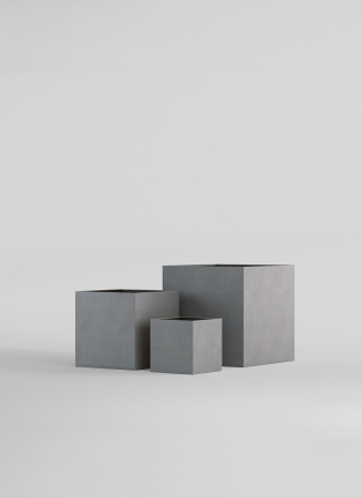 Кашпо CONCRETIKA CUBE LONDON GREY 60x60x60