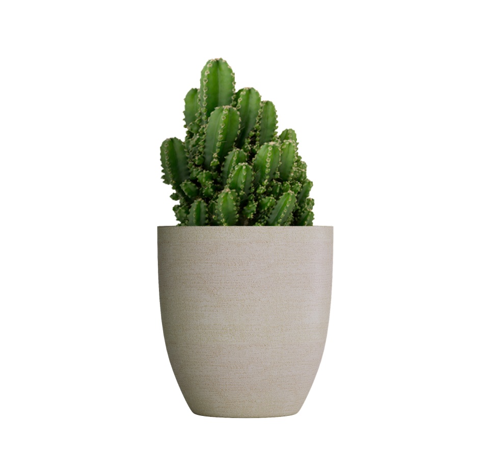 Кашпо CONCRETIKA VASE 3 EROSIA YELLOW D50H55