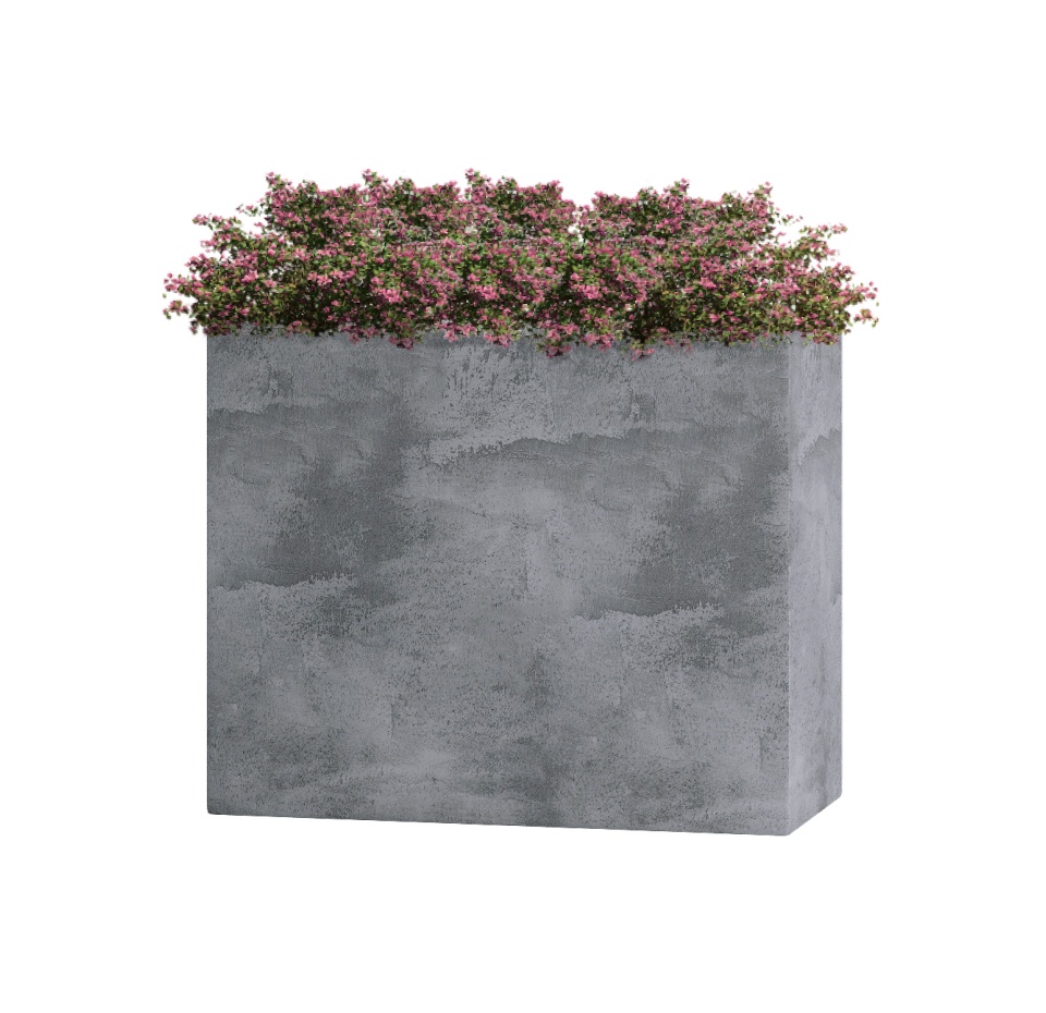Кашпо CONCRETIKA DIVIDER CONCRETE GREY LIGHT 60x30x50