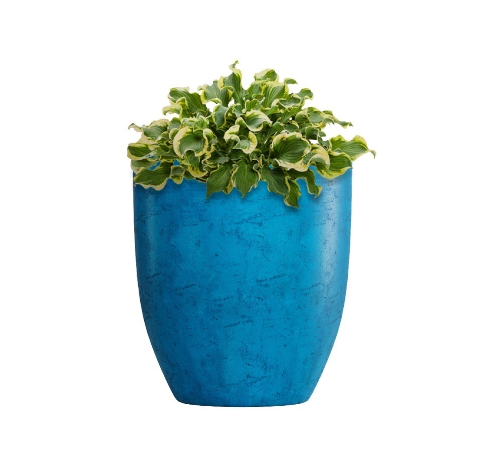 Кашпо CONCRETIKA VASE 3 COBALT BLUE D40H45