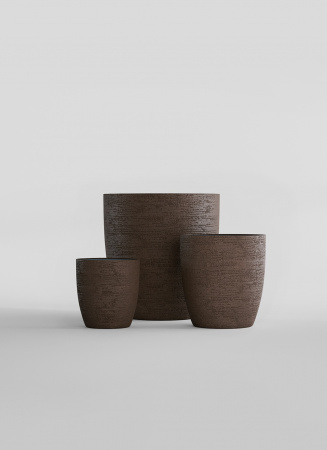 Кашпо CONCRETIKA VASE 3 EROSIA BROWN D60H65