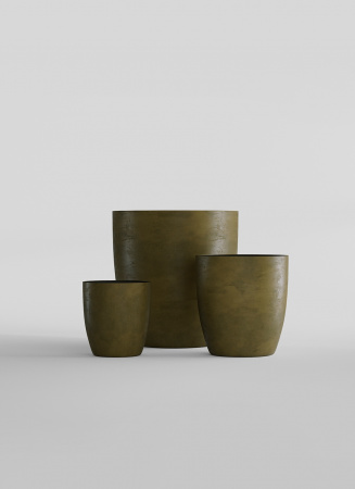 Кашпо CONCRETIKA VASE 3 AVOCADO D50H55