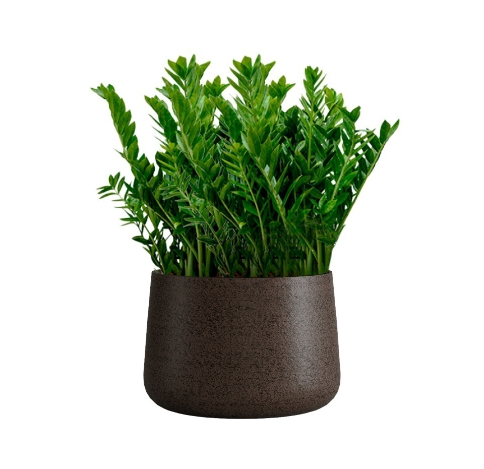 Кашпо CONCRETIKA CONE EROSIA BROWN D60H42