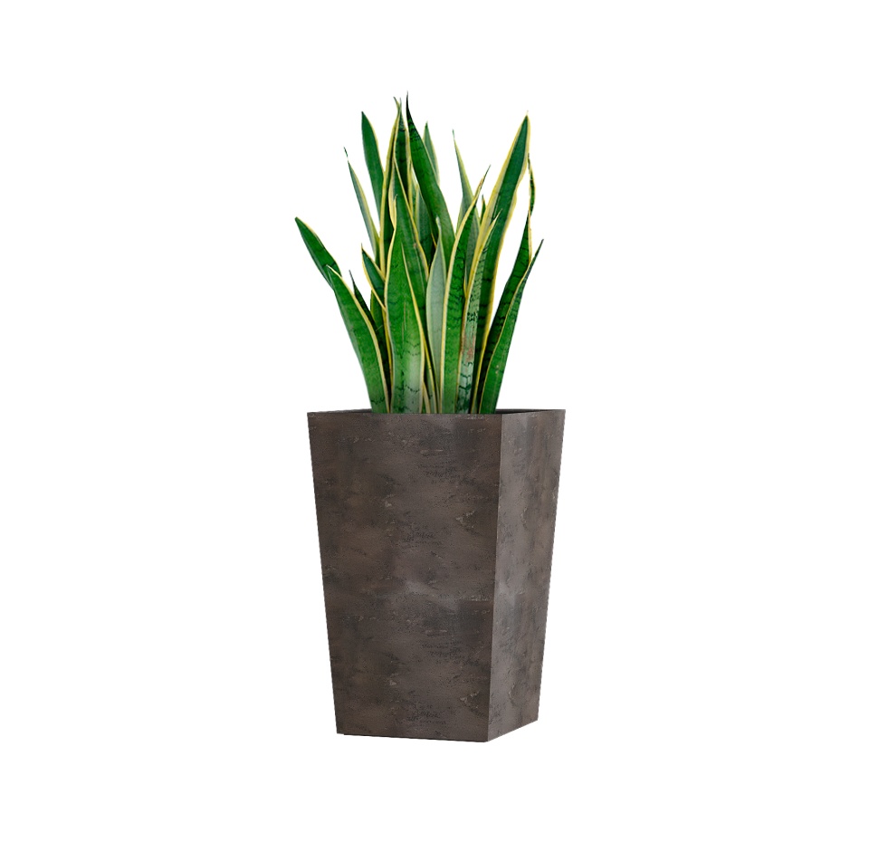 Кашпо CONCRETIKA CONIC TAUPE CONCRETE 40x40x70