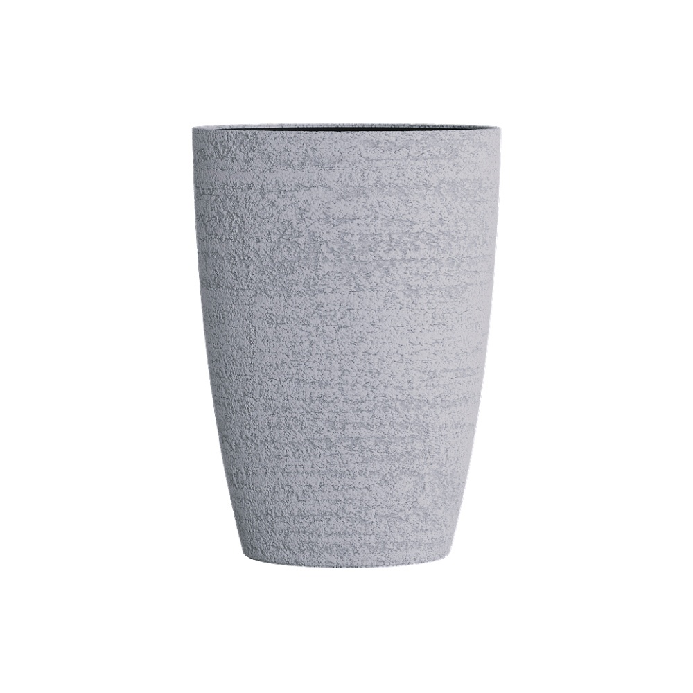 Кашпо CONCRETIKA CONUS EROSIA WHITE D48H60
