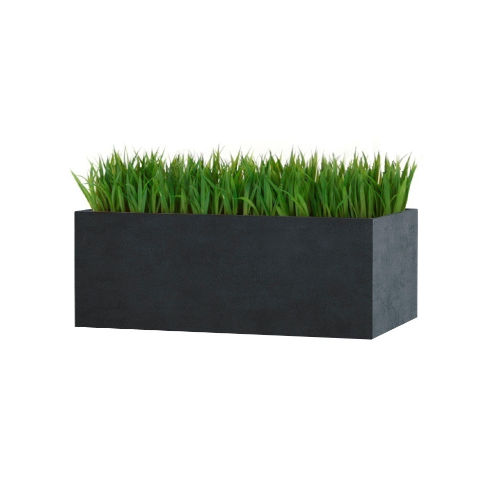 Кашпо CONCRETIKA BALCONY ANTHRACITE 40x20x15