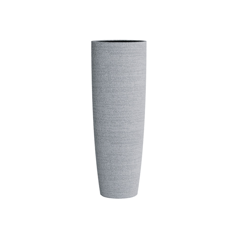 Кашпо CONCRETIKA CONUS EROSIA WHITE D60H170