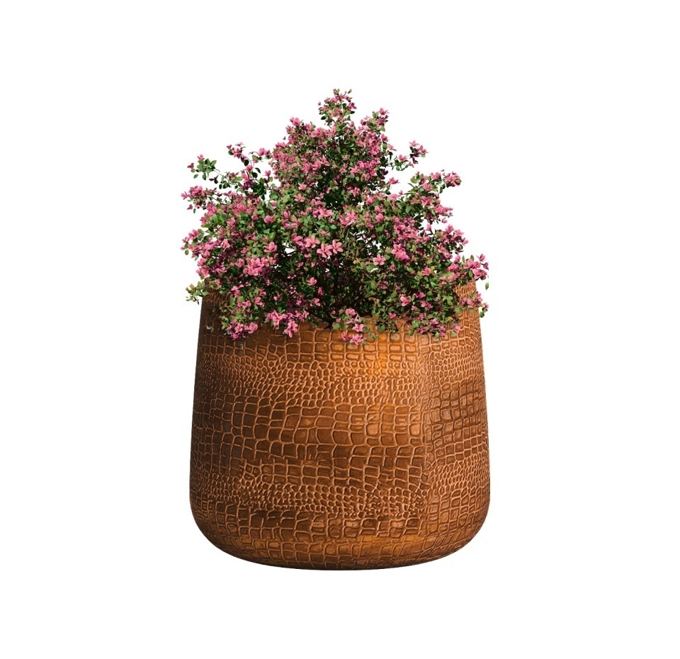 Кашпо CONCRETIKA CONE CAYMAN BROWN D24H26