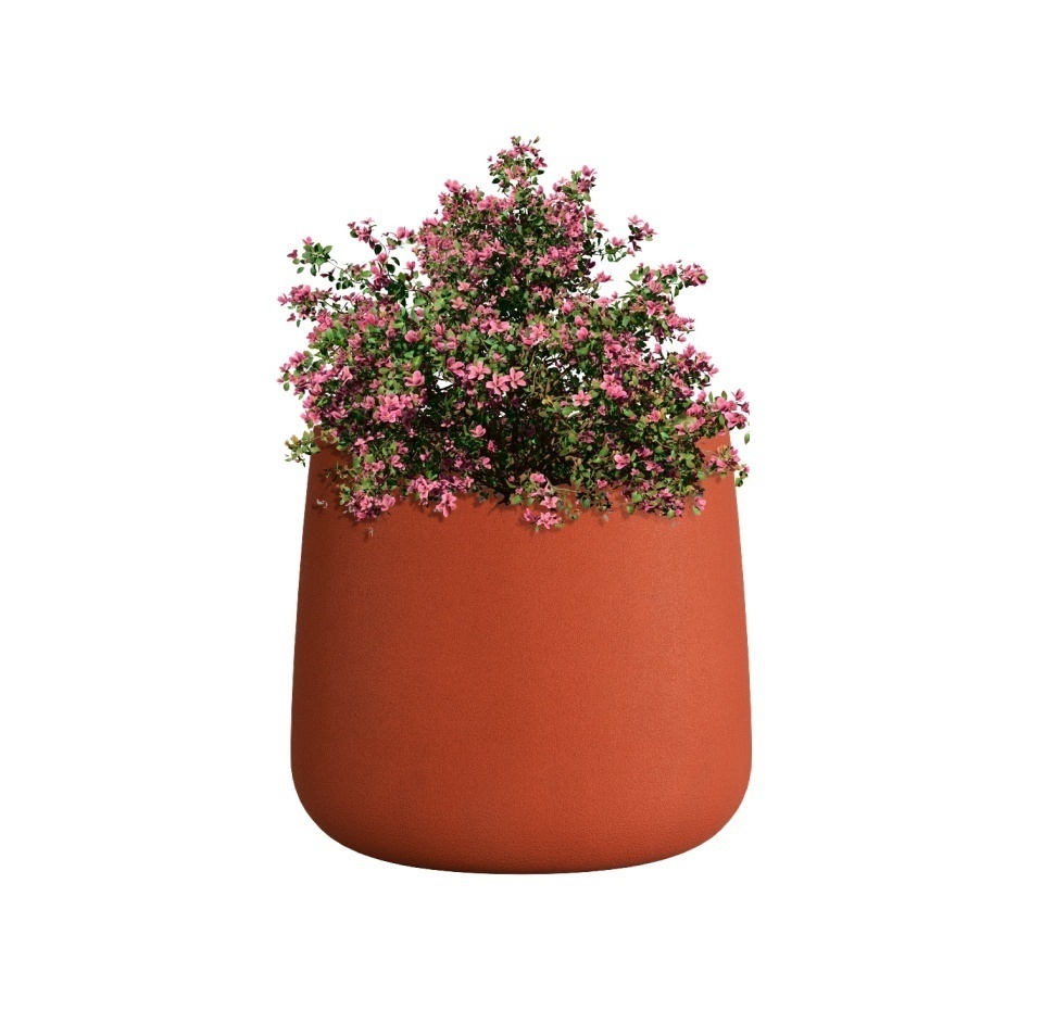 Кашпо CONCRETIKA CONE TERRACOTTA D24H26