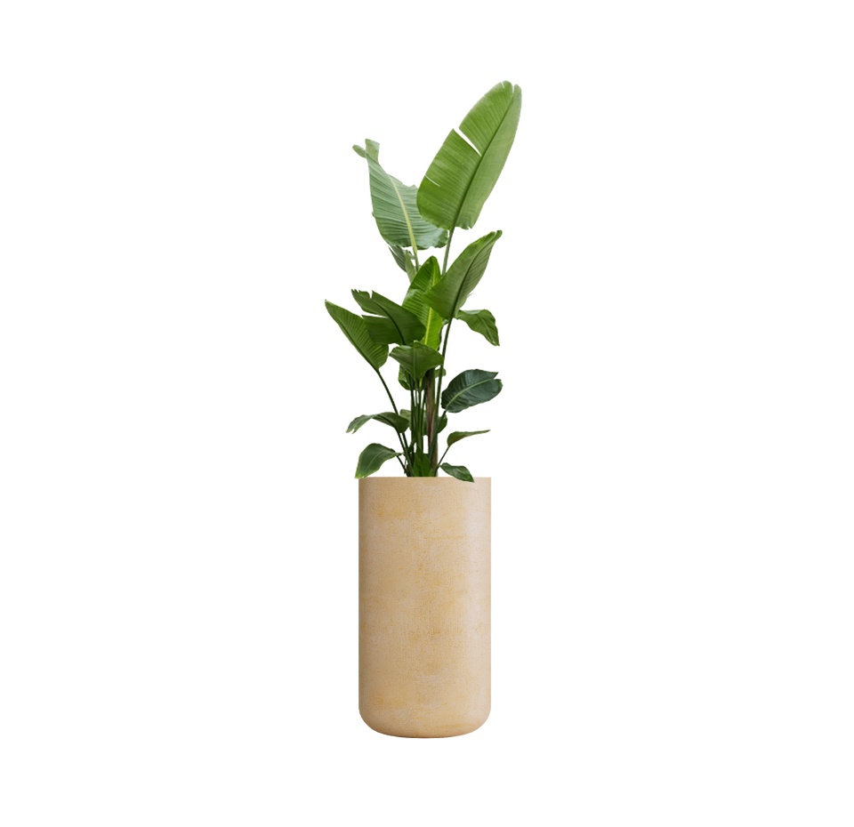 Кашпо CONCRETIKA TOPPER LEMON D40H90